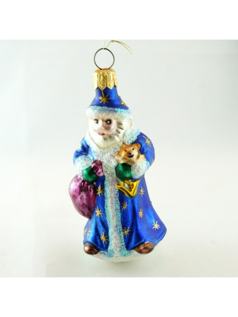 Christopher Radko Petite Pere Noel Blown Glass Christmas Ornament 1998 Vintage